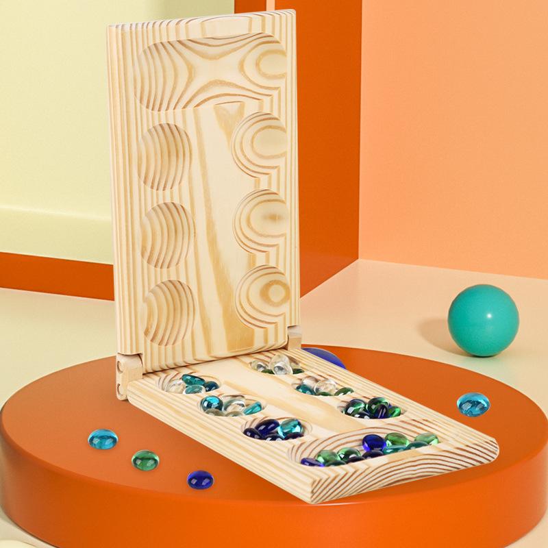 African Gem Wooden Puzzle Game: Large Pieces for Logical Thinking & Parent-Child Interaction