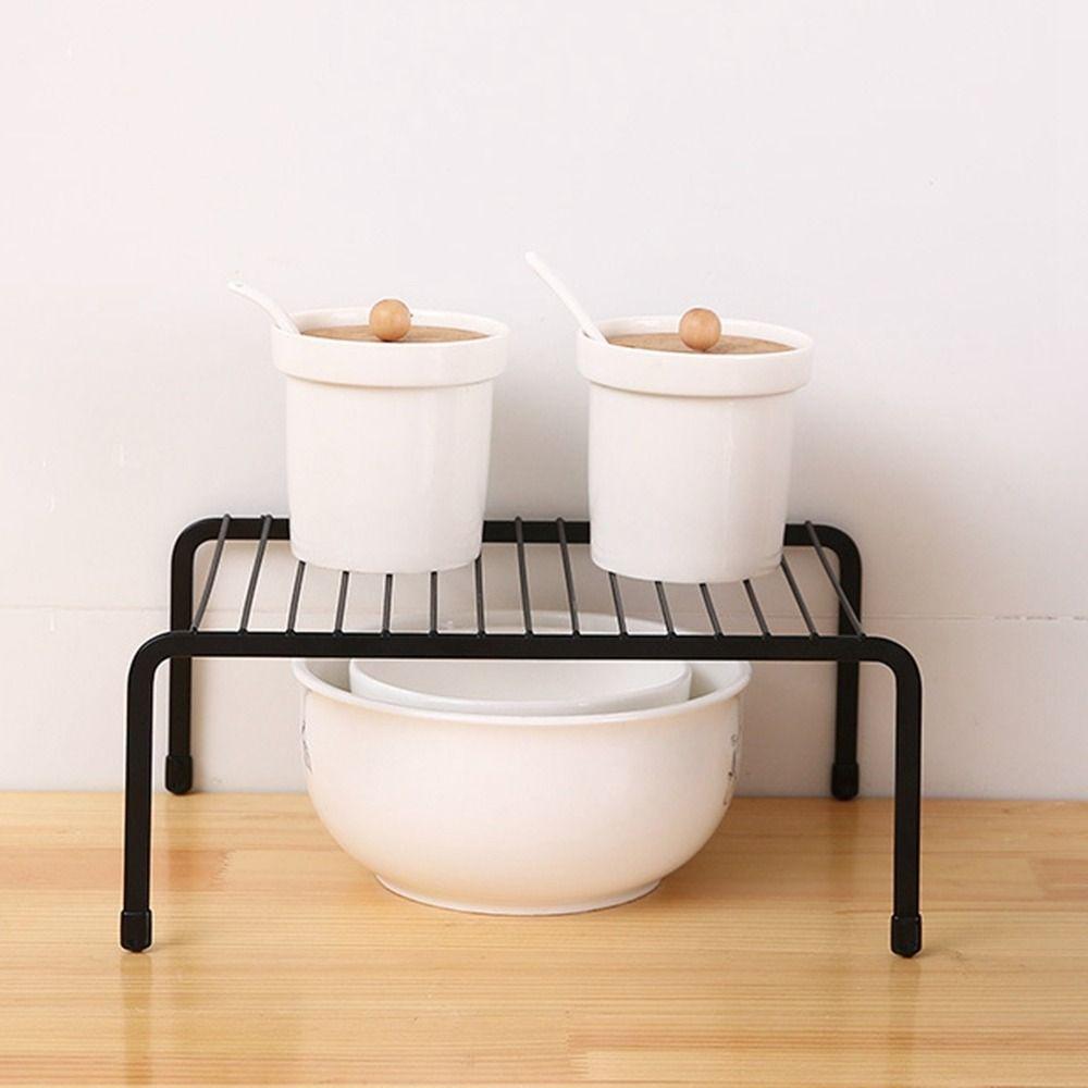 Draining Iron Kitchen Storage Rack Hollow Seasoning Bottles Shelves Spice Jars Holder   Cupboard