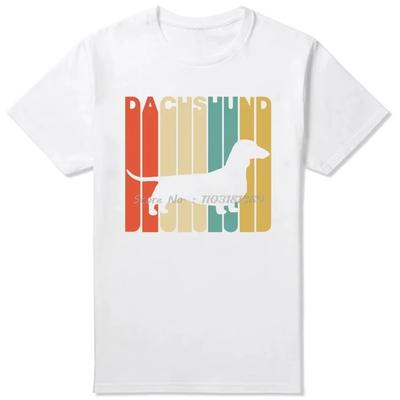 Vintage Dachshund Dog Retro T Shirts Summer Style Graphic  Streetwear Short Sleeve Birthday Gifts T-shirt Mens Clothing