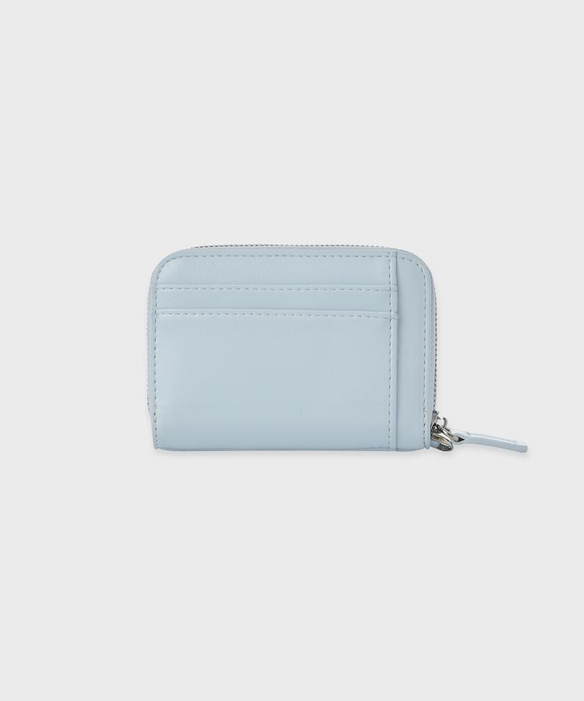 Sunlit Mini Zipper Wallet (Fog Blue)