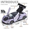 1/32 alloy die-cast BYD U9 sports car model simulation sound and light collection decorations children's toy car boys holiday gifts