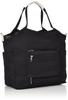 OZOC Toledo 50288 Black Tote Shoulder and Handbag Women's Bag, Bag, Water-Repellent 2-Way