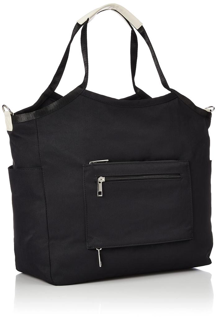 OZOC Toledo 50288 Black Tote Shoulder and Handbag Women's Bag, Bag, Water-Repellent 2-Way