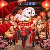 3D Horse Year Pendant Cartoon Spring Festival Ornament Lucky Charm Door Hanging  Door Decoration