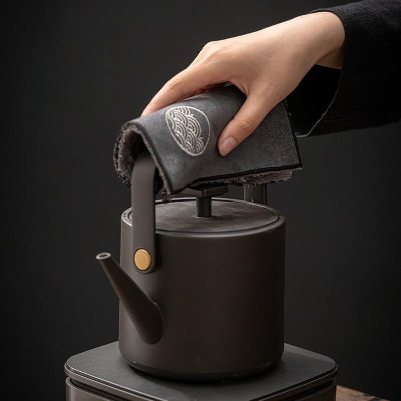 Water Absorption Tea Towel Tea Cloth Thickened Coffee Table Cloth Zen Teaware Towel Cotton Linen Rag Pad Tea Table Accessories