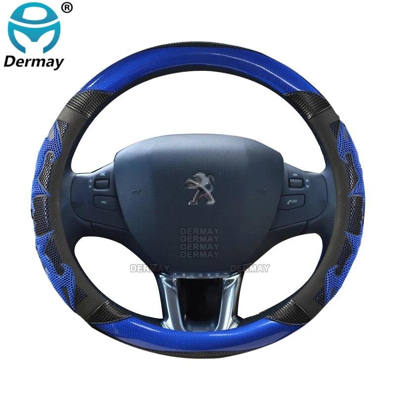 Per Peugeot 208 208 GT e208 I II 2012~2023 Coprivolante per Auto Gel di Silice Pelle PU Antiscivolo Massaggio Accessori Auto