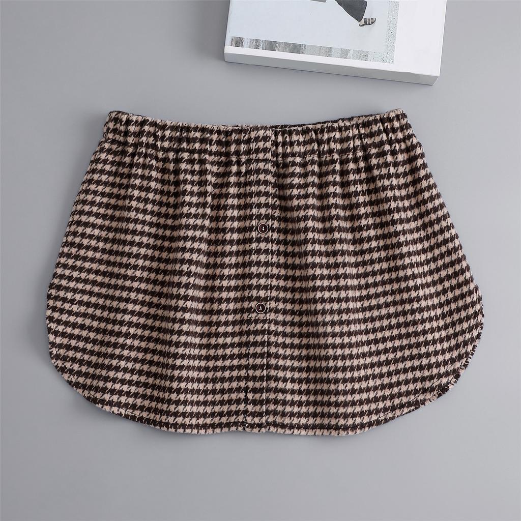 Fashion Mini Skirts Shirt Extenders Fake Skirts for Women False Hem Sweater Hem with Elastic Waist Band Mini Skirt Hemline