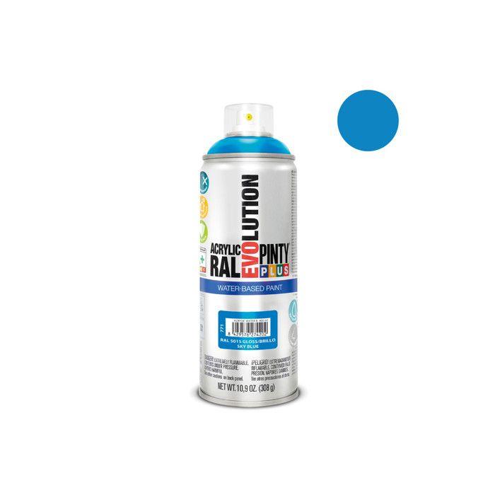 Peinture En Aérosol Pintyplus Evolution Water-based 520cc Ral 5015 Bleu Ciel