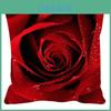 Elegantes Fundas de Almohada Románticas de Rosa en Poliéster Suave Perfectas Para Decoración del Hogar y Comodidad