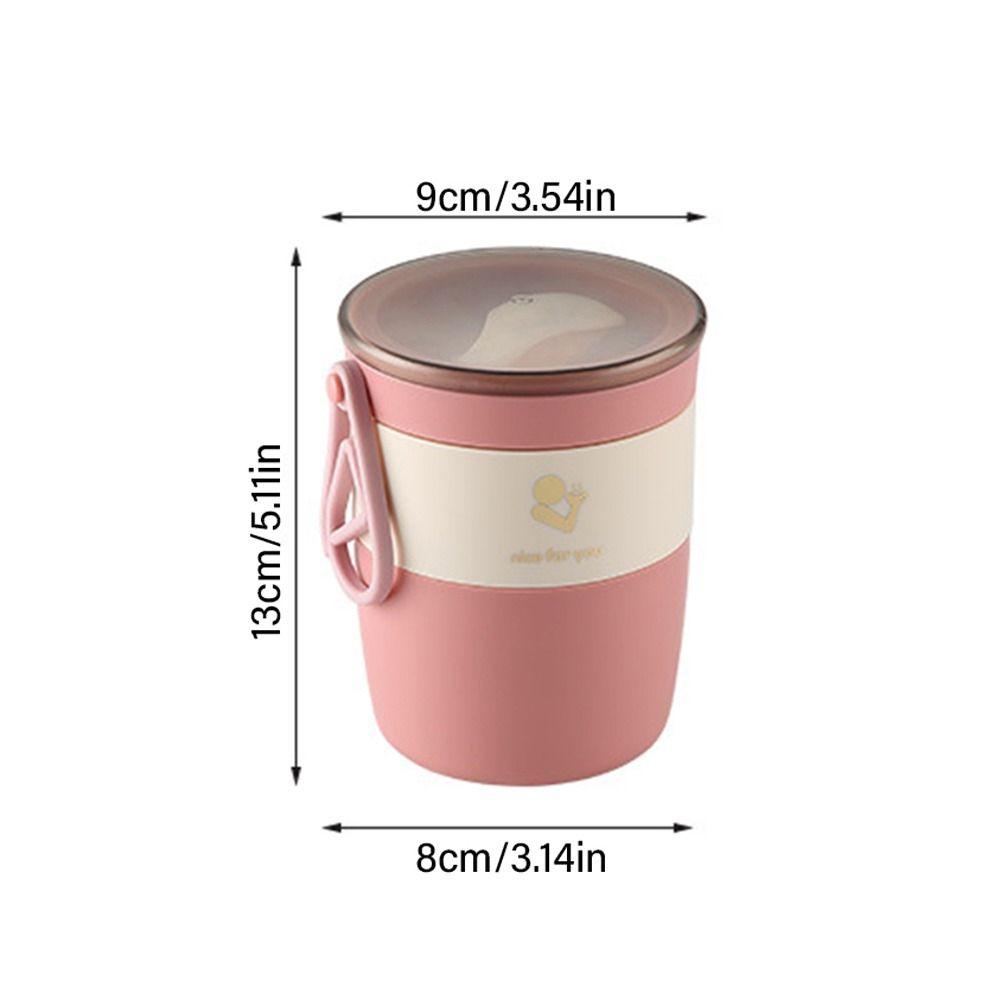 Leakproof Rectangle Grid With Spoon Food Containers Lunch Box Bento Box for Kids