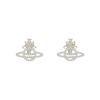 Calliope Full Diamond Saturn Design 925 Silver Earrings Women Earrings 62010035-01P102SM