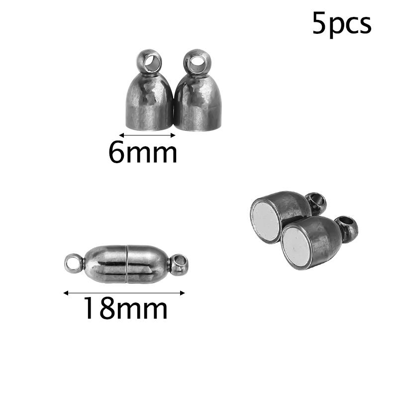 Louleur Round/Heart Strong Magnetic Clasps Magnet End Clasp Connectors for Jewelry Making DIY Bracelet Necklace Accessories