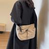 Specially for Solid Color Oxford Fabric Crossbody Bag Casual Cloth Bag Drawstring Wide Shoulder Strap Shoulder Bag