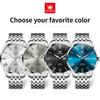 OLEVS Mens Watch Business Quartz Watch Waterproof Luminous Watch For Man Dual Calendar Display Mens Gifts
