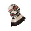 Colorful Neck Protection Knitted Scarf Stripe Cape Wraps Women Fashion Woolen Shawl