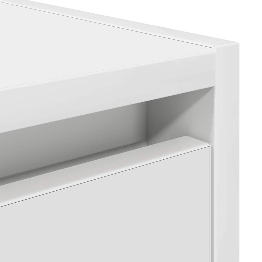 Wall Mounted Nightstand White 38 x 34 x 40 cm