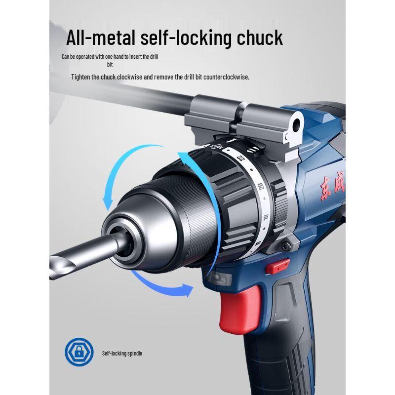 Dongcheng Cordless 13-20V Impact Drill & Screwdriver CN plug (adapter included)