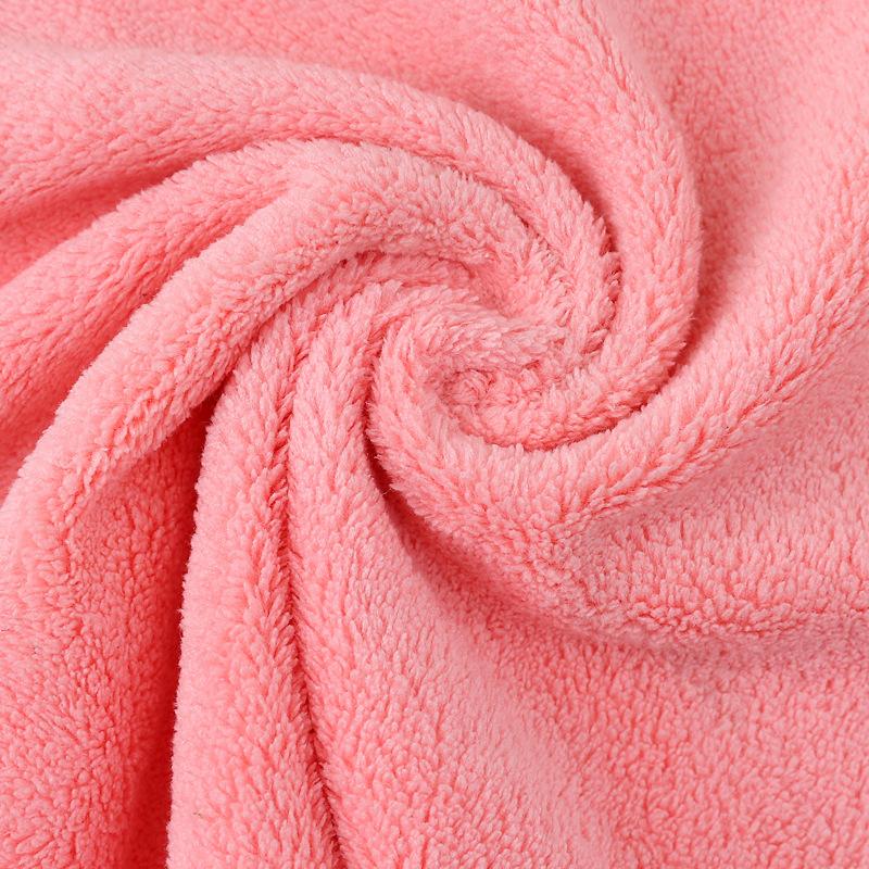 Coral Velvet Square Towel Absorb Water and Rapid Drying Edge Cut Towel Cleaning Rag Thickened Plush and Unwollen Baby Face Wash Towel