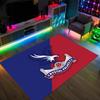 Crystal Palace Football Design Kryształowy Aksamitny Dywan Przytulny Nie?Antypoślizgowy Dywan Wzorzysty Do Sypialni Salonu Przedpokoju