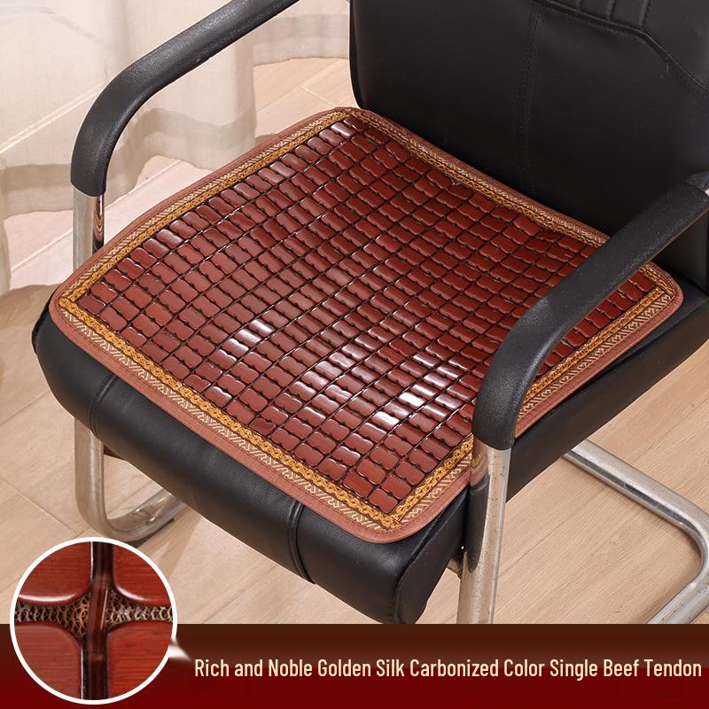 Non-Slip Bamboo Mahjong Seat Cushion for Car, Office, Dining, and Sofa