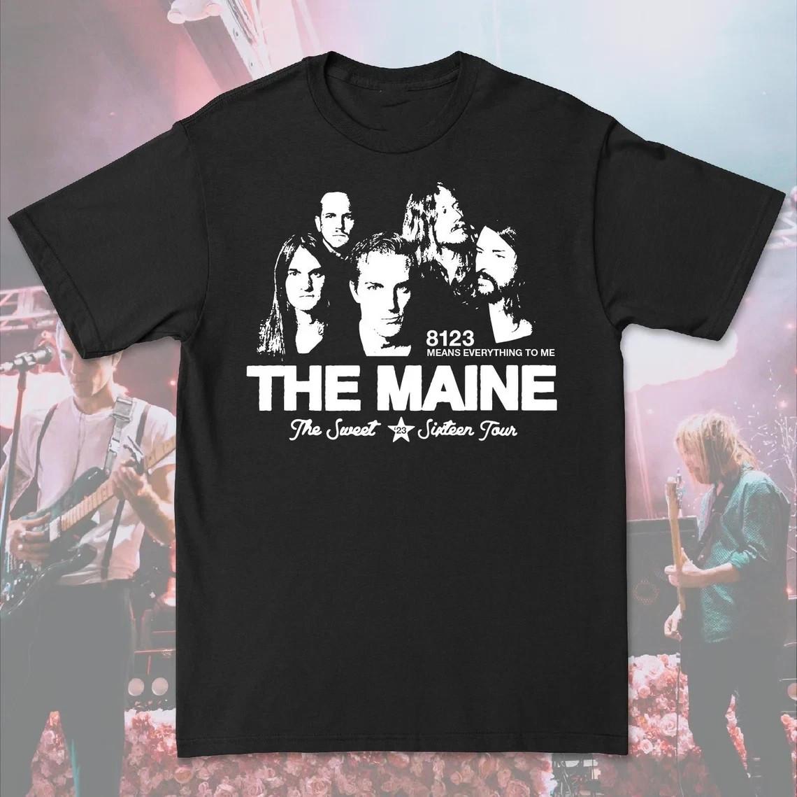 The Maine Band Sweet Sixteen 16 Concert Tour Cotton Black T Shirt L84 L