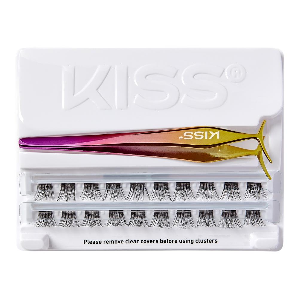 Kiss ImPress Press On Falsies Eyelash Clusters  Voluminous