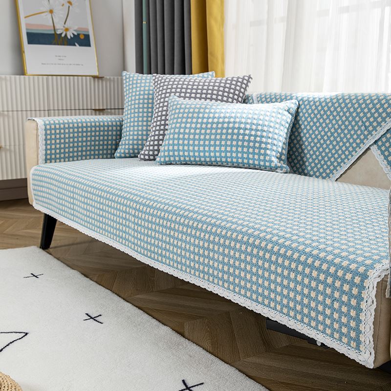 Japanese Style Cotton and Linen Sofa Cushion Universal Anti Slip Cushion for All Seasons Household Goods