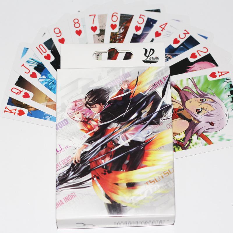 Anime Guilty Crown Yuzuriha Inori Poker Cards Cartoon Accessories