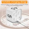 Productivity Timer Gravity Sensor LED Display Cube Timer Kitchen Countdown Timers USB Charging Alarm Timers for Cooking Study