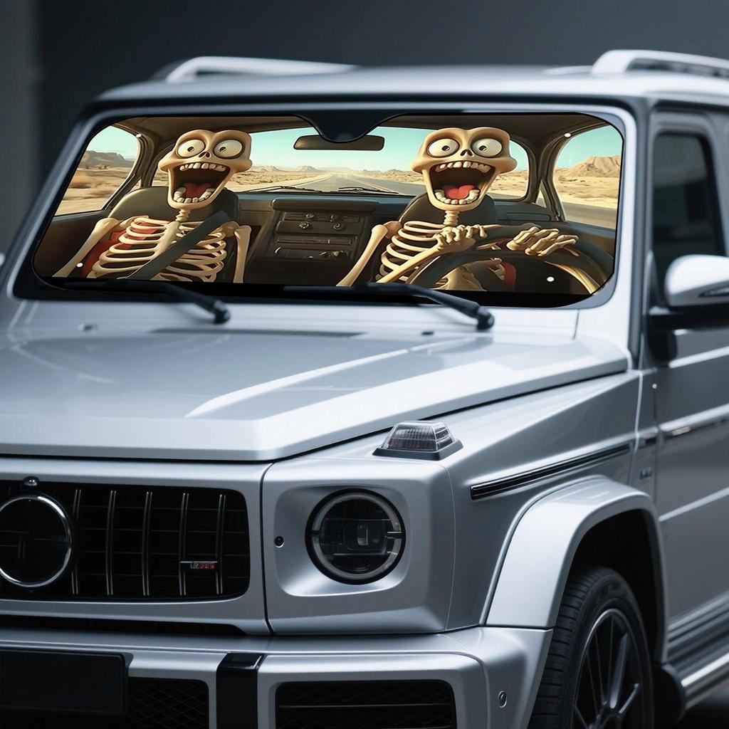 Universal Foldable Car Windshield Sun Visor for Heat and Sun Protection