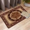 Brown five-pointed star Rug Floor Mat for Living Room or Bedroom Soft and Comfortable Carpet a Gift for Birthday and Holiday.MFF0918636