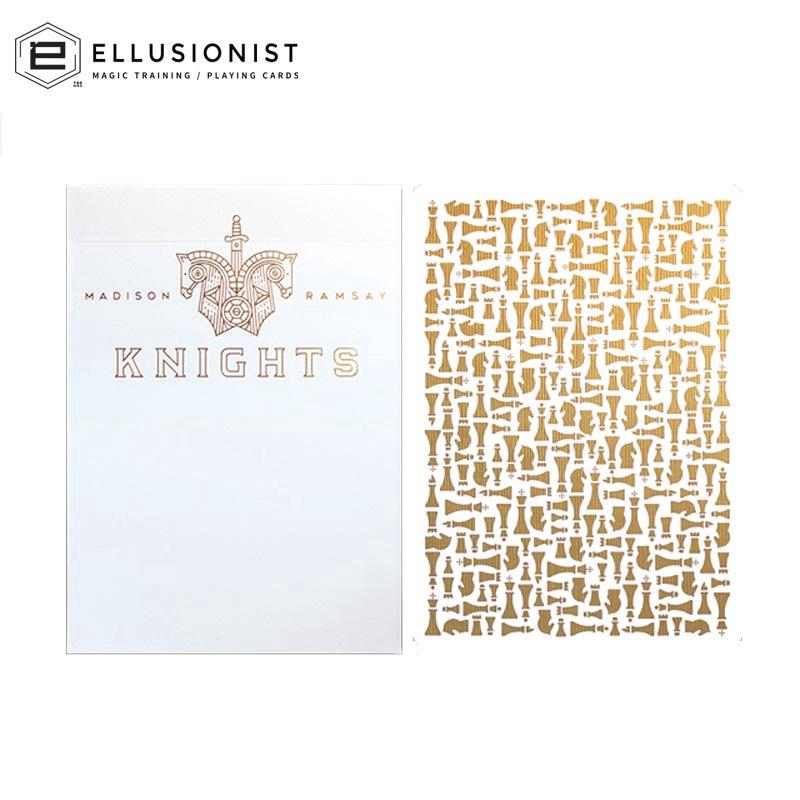 

Гральні карти Ellusionist Knights Біла/синя велосипедна колода Карткові ігри Магічні фокуси білий