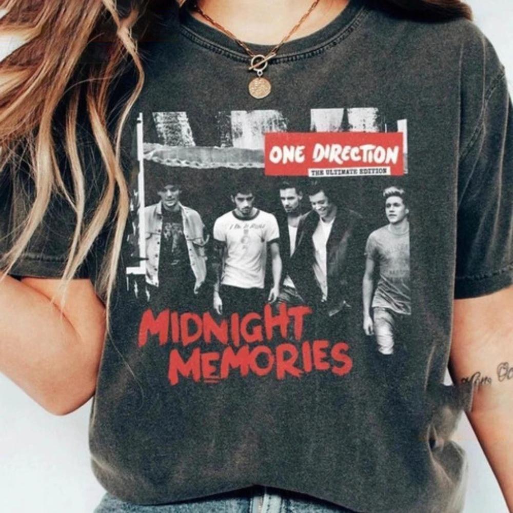 Футболка One Direction Мировой Тур 2026, Свободная футболка One Direction в деревенском стиле, Унисекс, Для всех сезонов, Хлопковая футболка, Хип-хоп Уличная одежда, Оверсайз L бежевый