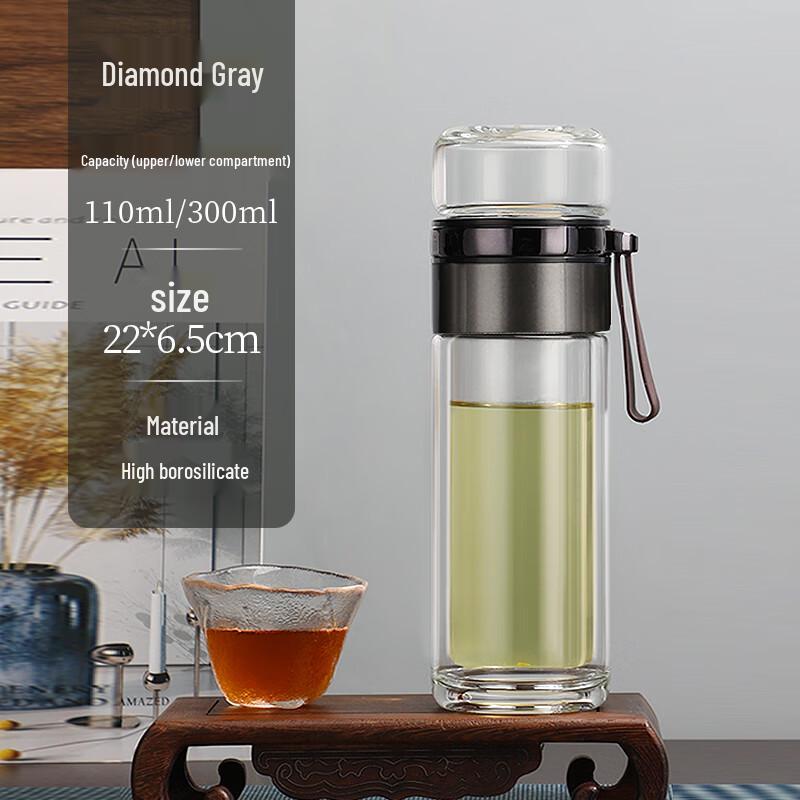 DKADI Double-Layer Tea Infuser Bottle