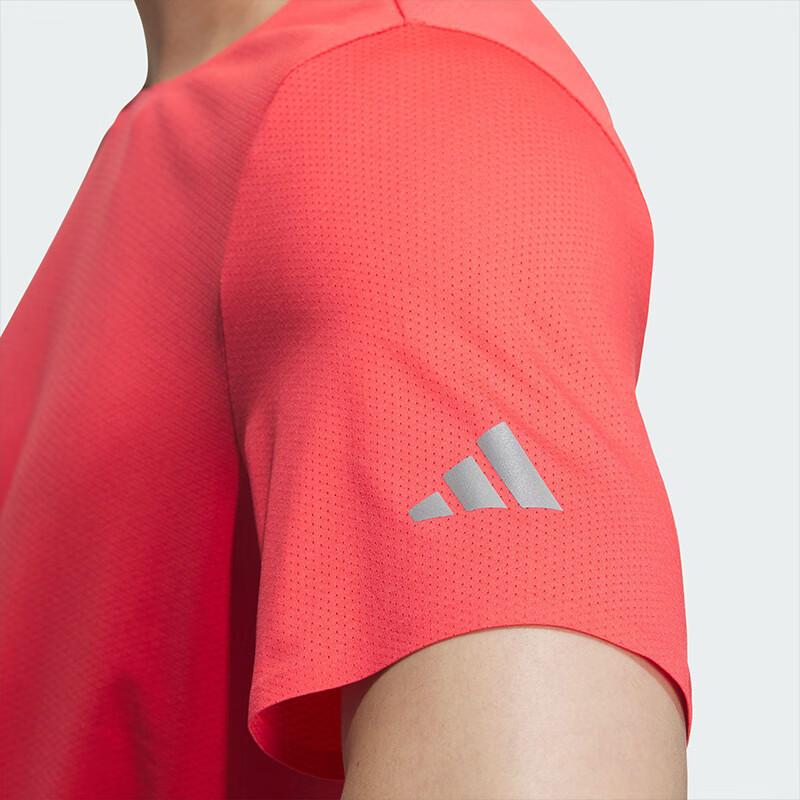adidas T Shirts Men's Pink Crew Neck Moderate JY7011-