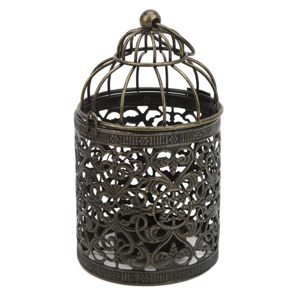 Iron Candle Holder European Retro Iron Rust   Elegant   Vintage Candle Holder for Outdoor Terrace Party