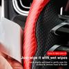2pcs Carbon Fiber Non-Slip Steering Wheel Cover Car Accessories For Peugeot 308 408 508 RCZ 208 3008 2008 206 207 108 406 407 408 206 207 208 306 307