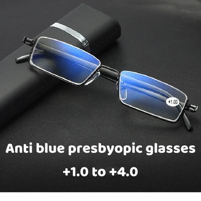 New Fashion Half Frame Presbyopia Glasse Blue Light Presbyopia Glasses For Men And Women Portable Fashion With Box