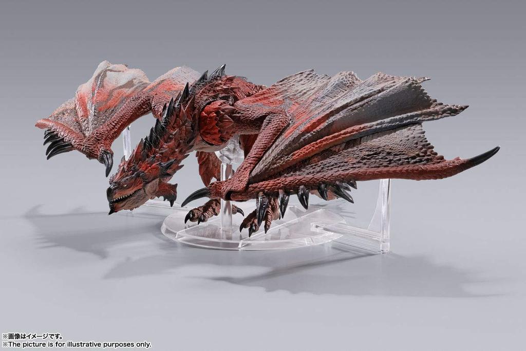 TAMASHII NATIONS MonsterArts Monster Hunter Iceborne approximately ABS painted action figure S.H. World Rathalos, 400mm, & PVC,