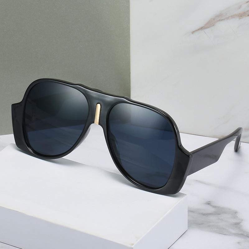 Large Frame Sunglasses, European And American Fashion G Home, The Same Glasses, Wide Legs, Funny Personalized Women'S Sunglasses