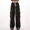 Men's Retro Camouflage Overalls: Spring Casual, Trendy, Loose-Fit with Large Pockets