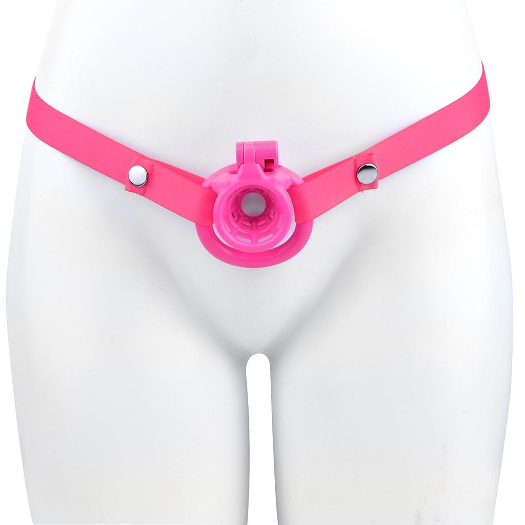 Men's Resin Chastity Lock 3D Penis Cage Colorful Wearable CB Lock Gay Cock Ring BDSM Cuckold Chastity Belt