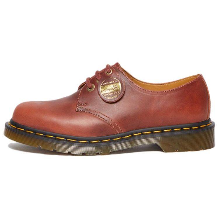 Dr. Martens 1461 Leather Comfortable Low-Top Casual Shoes Unisex Casual Shoes Red Brown 30580293