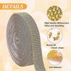 Self-Adhesive Rhinestone Tape, 1 Roll, Suitable for DIY, Car, Home, Wedding (Gold)