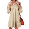 Women's Fashionable Loose V-neck Dress