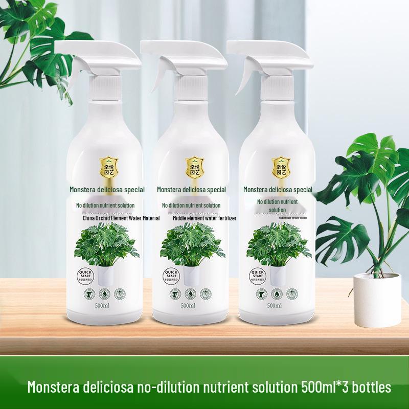 Monstera Foliar Spray: No-Dilution Nutrient Solution for Hydroponics, Rust Spots & Yellow Leaves Treatment