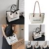 Trendy Large Capacity Canvas Tote Bag For Women Fashionable Crossbody Handbag