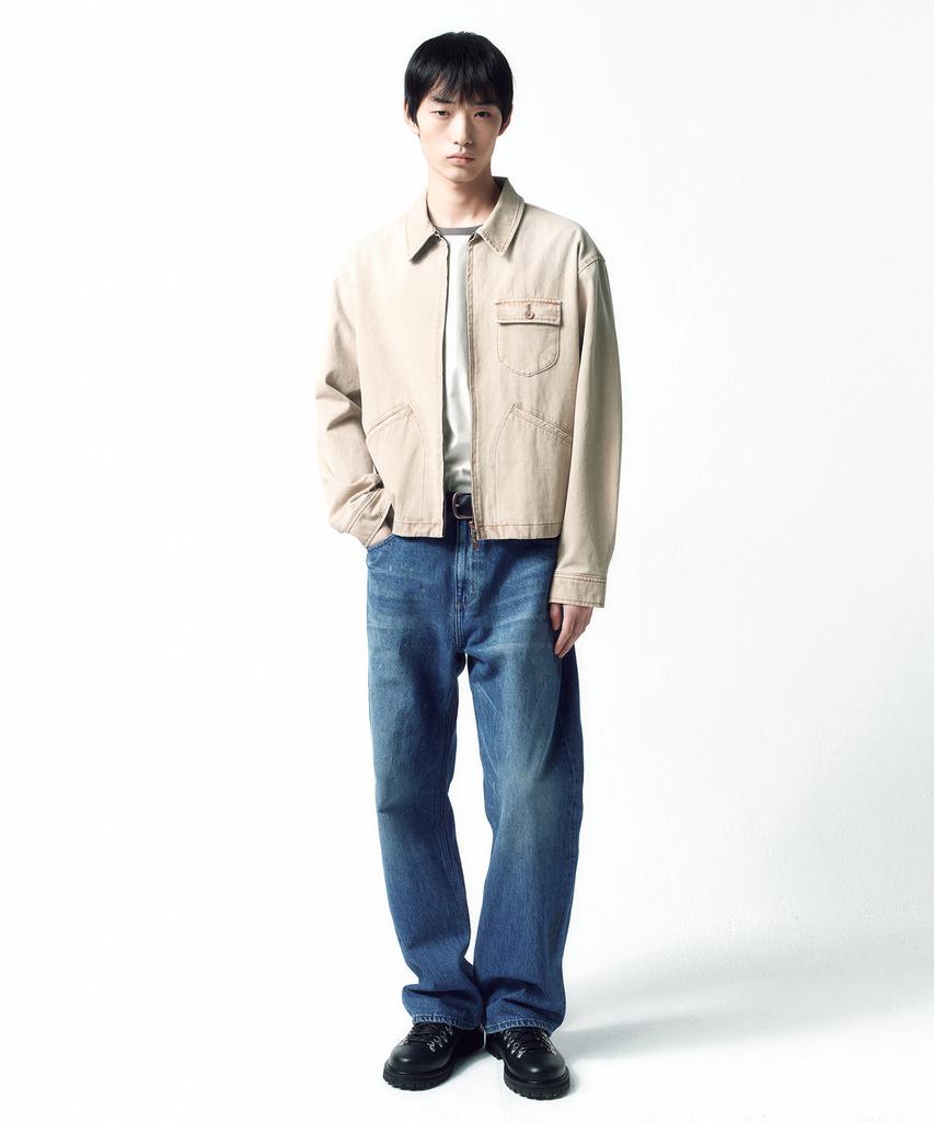 Insilence Garment-Dyed Drizzler Jacket Faded Beige