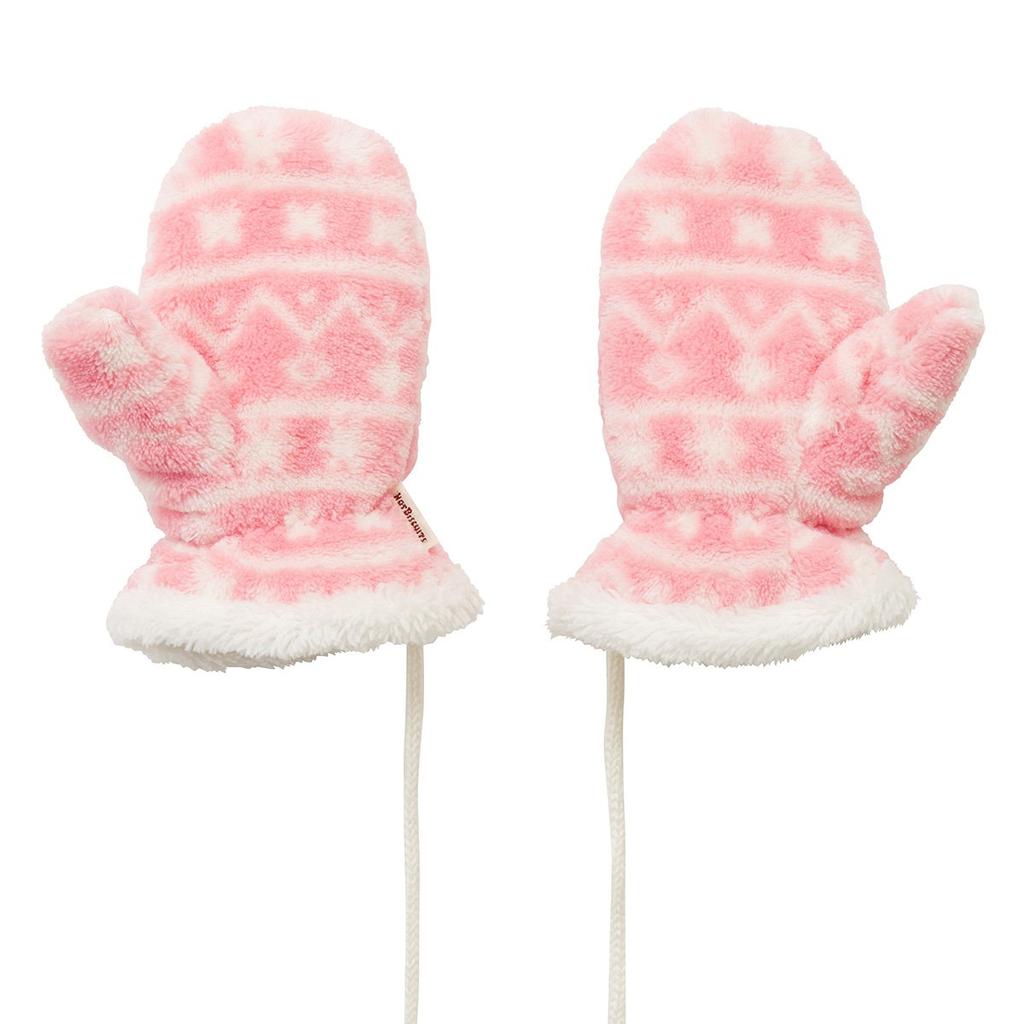 MIKIHOUSE HOT BISCUITS Size Small Pink Mittens, 73-7601-262, (1-3 Years),