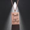 Dawapara Wands Tarot Card Vintage Amulet Pendant Necklace Link Chain Talisman Necklaces Stainless Steel Jewelry Golden Black